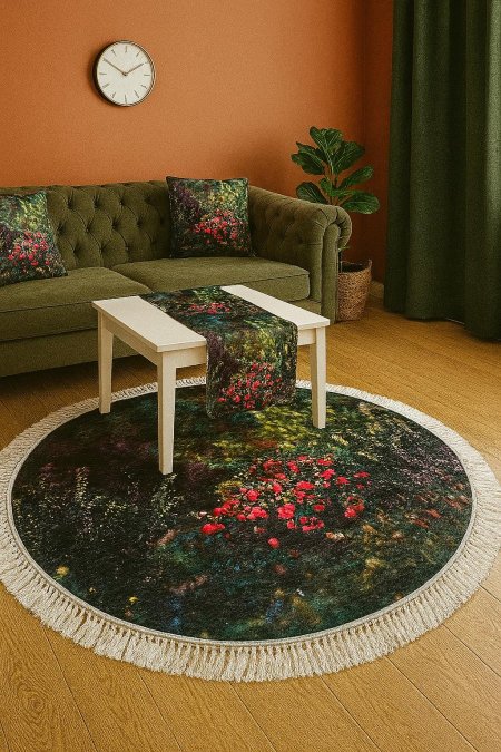 سجادة مدور مورد